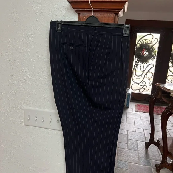 Harrods Navy Pinstripe Double-Breasted Suit